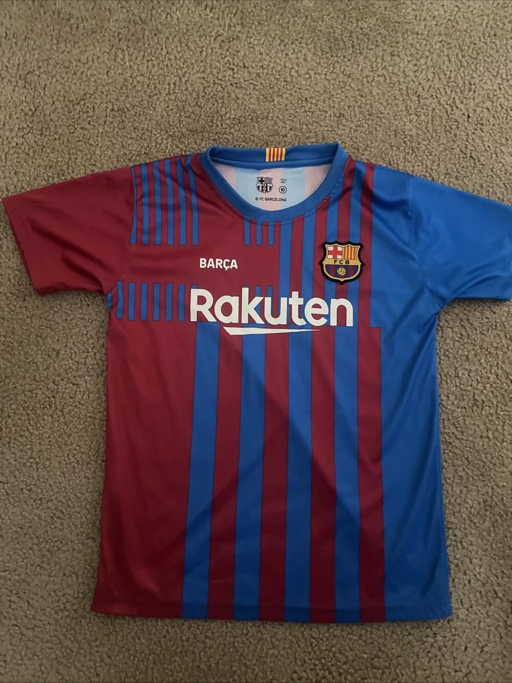Fc Barcelona 18/19 Boys Jersey Size 10
